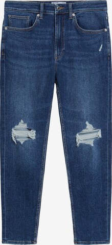 Bershka Regular Jeans in Blauw: voorkant