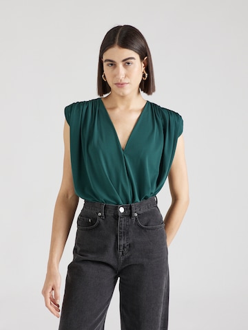 Trendyol - Body de blusa en verde: frente