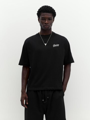 Pull&Bear Shirt 'STWD' in Black: front