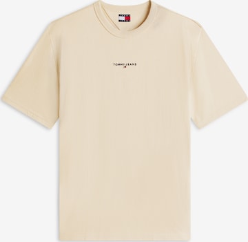 Tricou de la Tommy Jeans pe bej: față