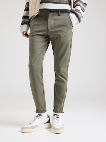 Tapered Pantaloni 'Pisa Domo' di GABBA in verde: frontale