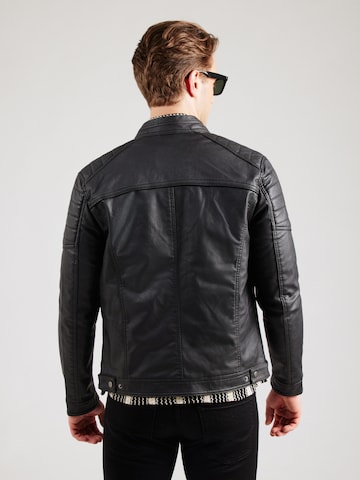 JACK & JONES Regular fit Tussenjas 'Rocky' in Zwart