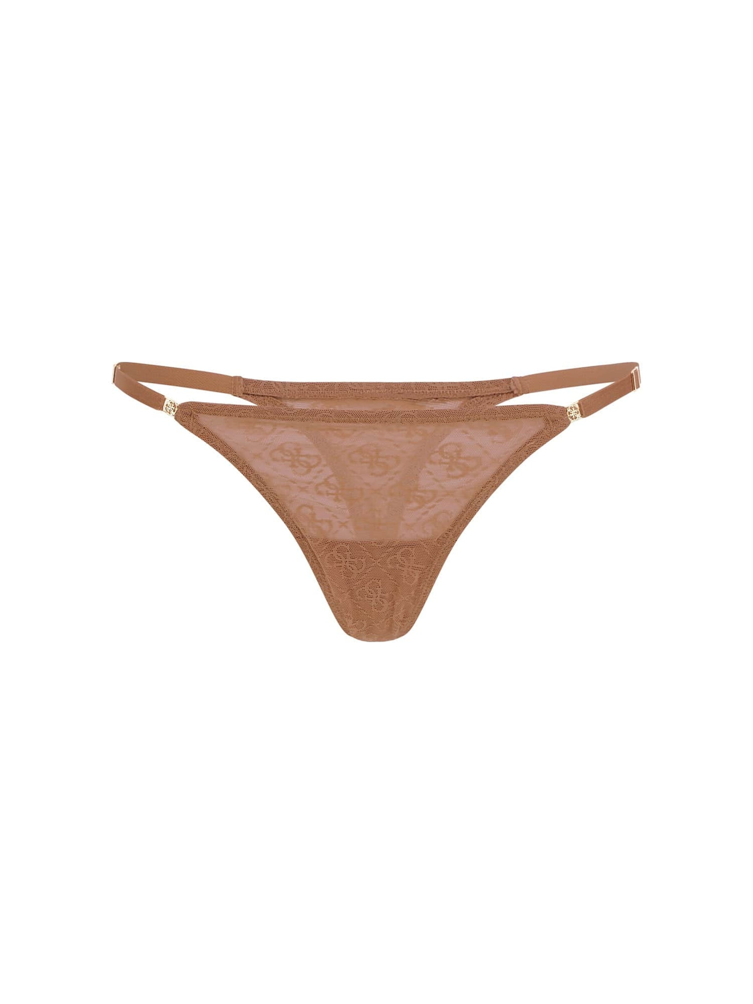 GUESS Thong 'Nora' in Brown: front