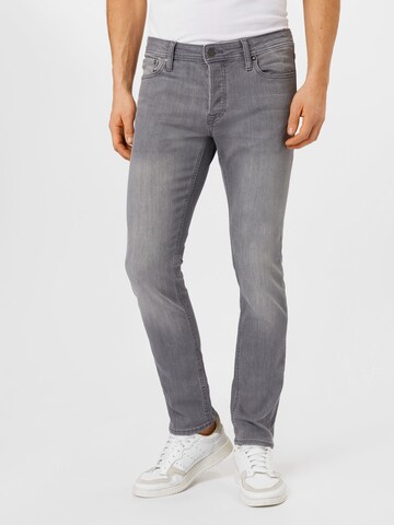 JACK & JONES Slim fit Jeans 'Glenn' in Grey: front