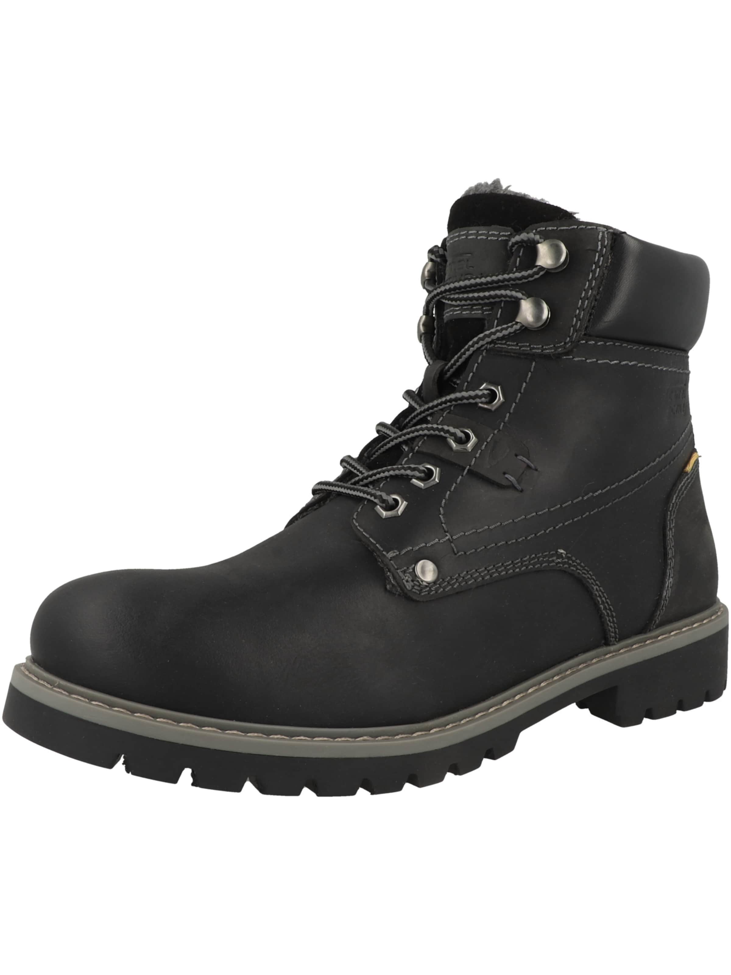 Boots stringati '57SRF01' di CAMEL ACTIVE in nero: frontale