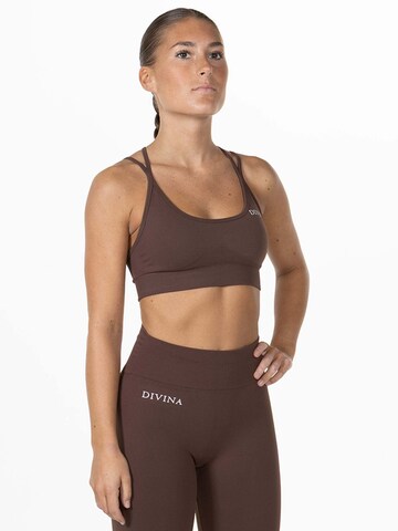 Divina Bustier Sport-BH 'Prime' in Braun