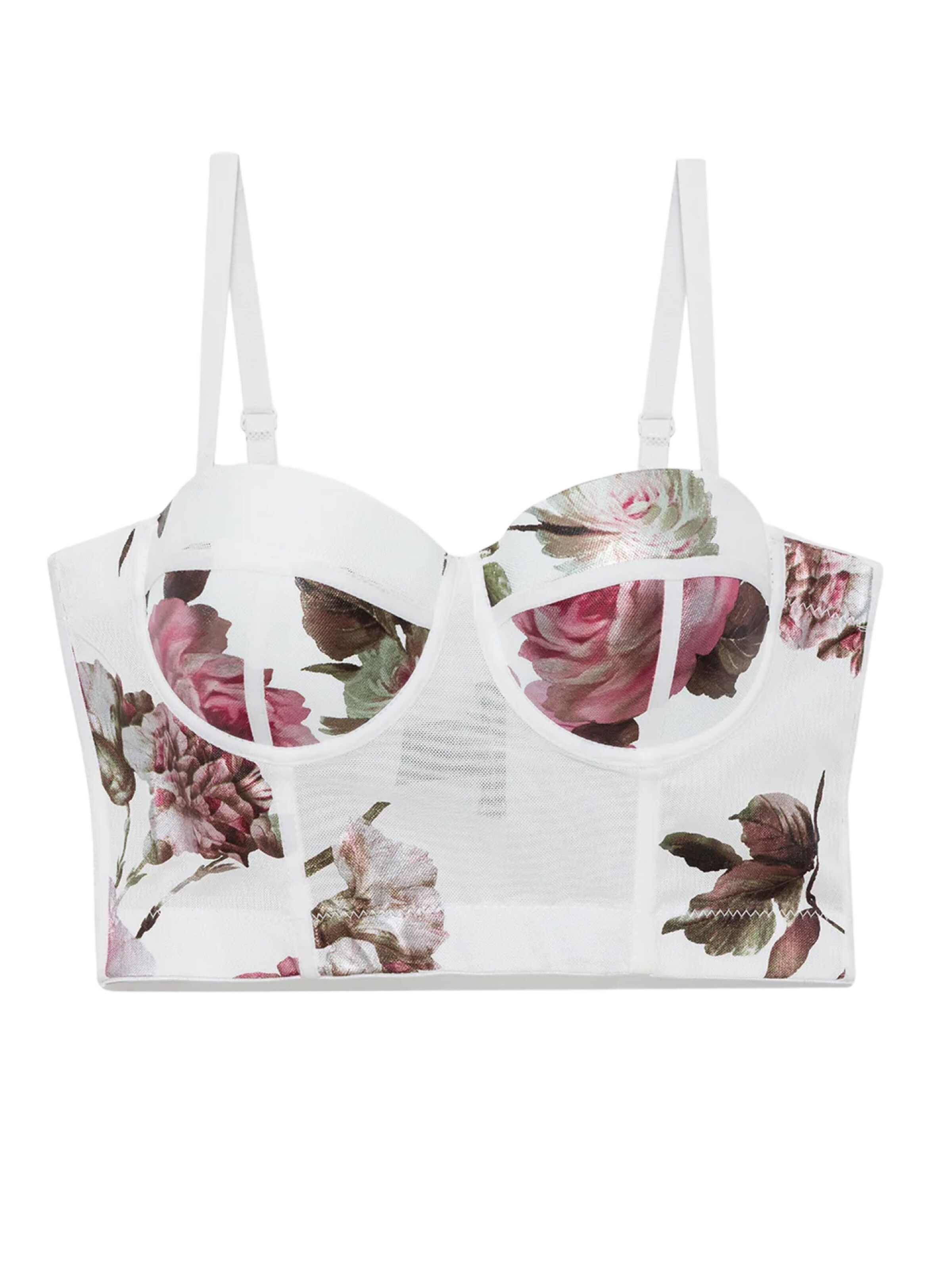 No Matter What Top in Weiß: Vorderseite