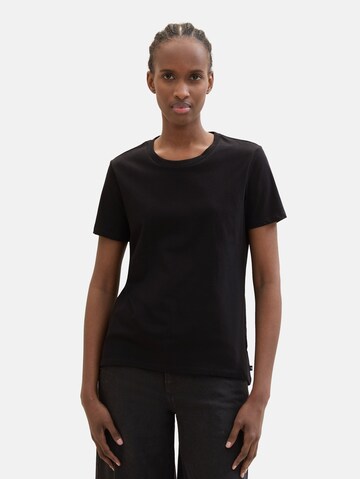 T-shirt TOM TAILOR DENIM en noir : devant