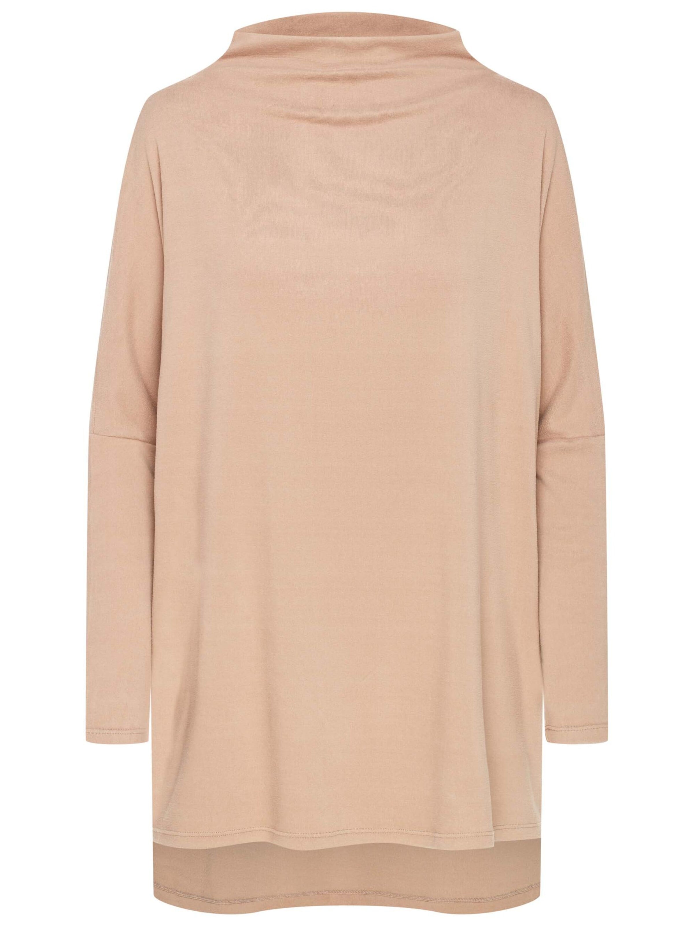 Felpa 'Sweatshirt Joyland, Relaxed Fit, Longline-Schnitt S' di ESOTIQ in beige: frontale