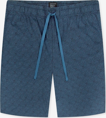 SCHIESSER Pyjamashorts ' Mix & Relax Bermuda ' in Blau: Vorderseite