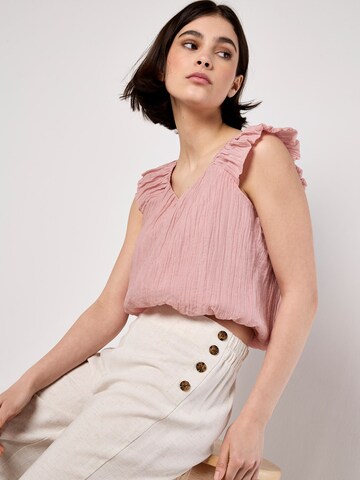 Wide Leg Pantalon ' ' Apricot en beige