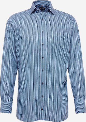 OLYMP - Ajuste regular Camisa en azul: frente