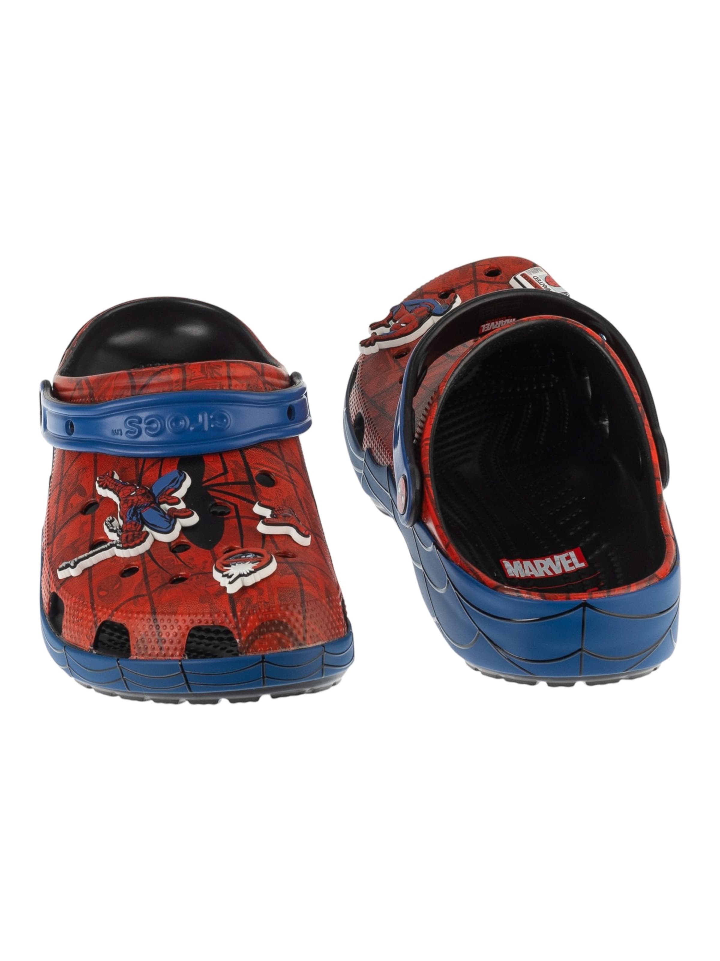 Crocs Clogs 'Classic Spiderman Web'‌ in Rot
