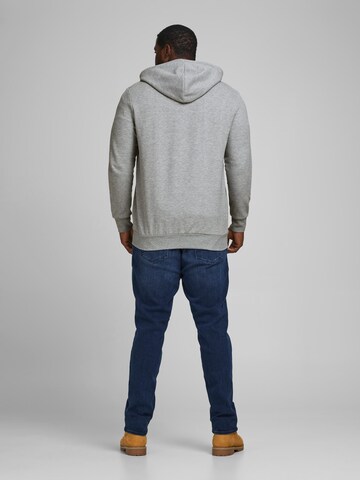 Jack & Jones Plus Sweatjacka i grå