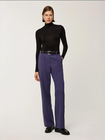 Hiccup - Loosefit Calças com pregas em azul