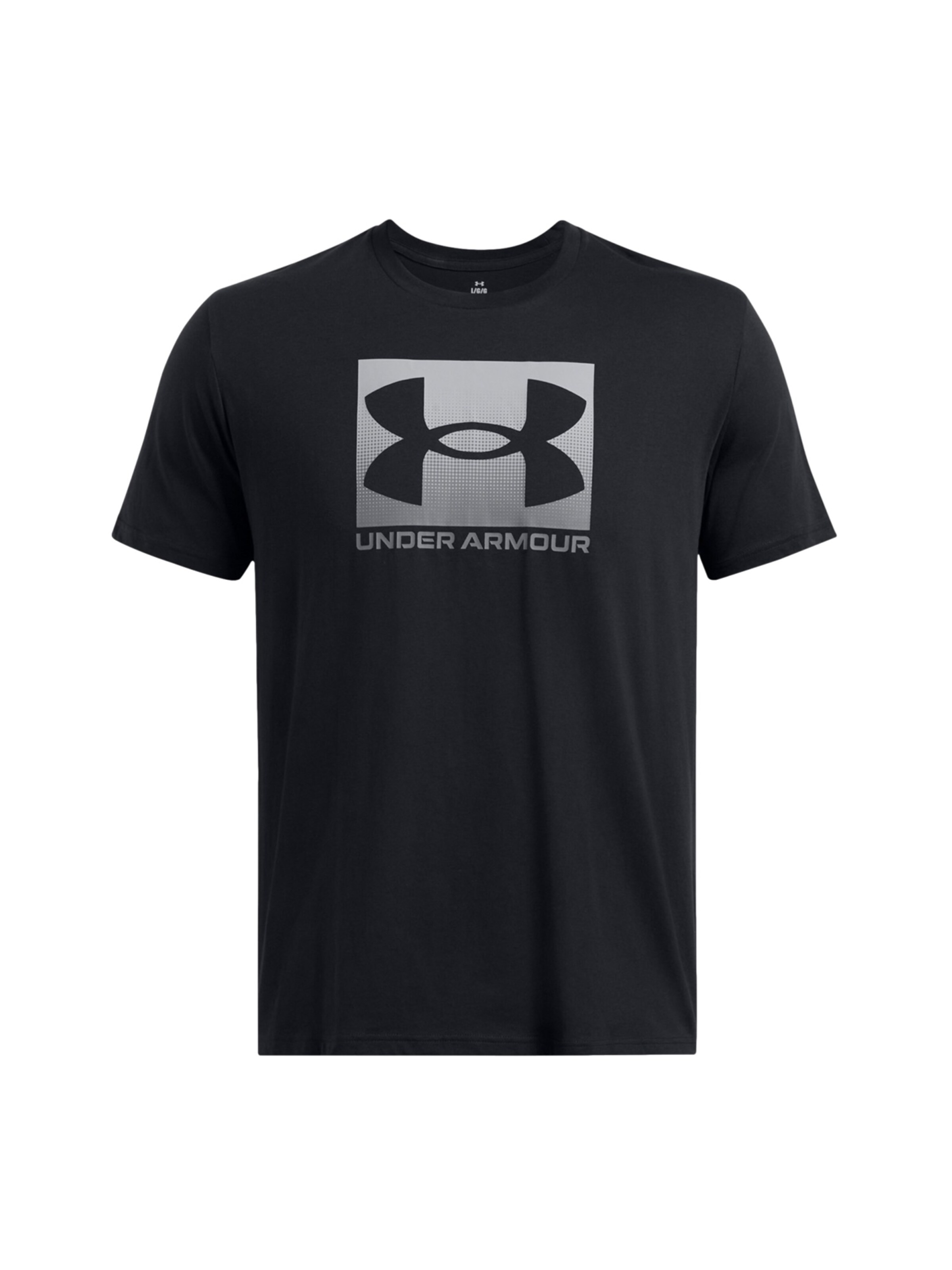 UNDER ARMOUR T-Shirt 'Boxed' en noir, Vue avec produit