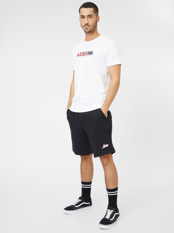 Largi Pantaloni de la AÉROPOSTALE pe negru