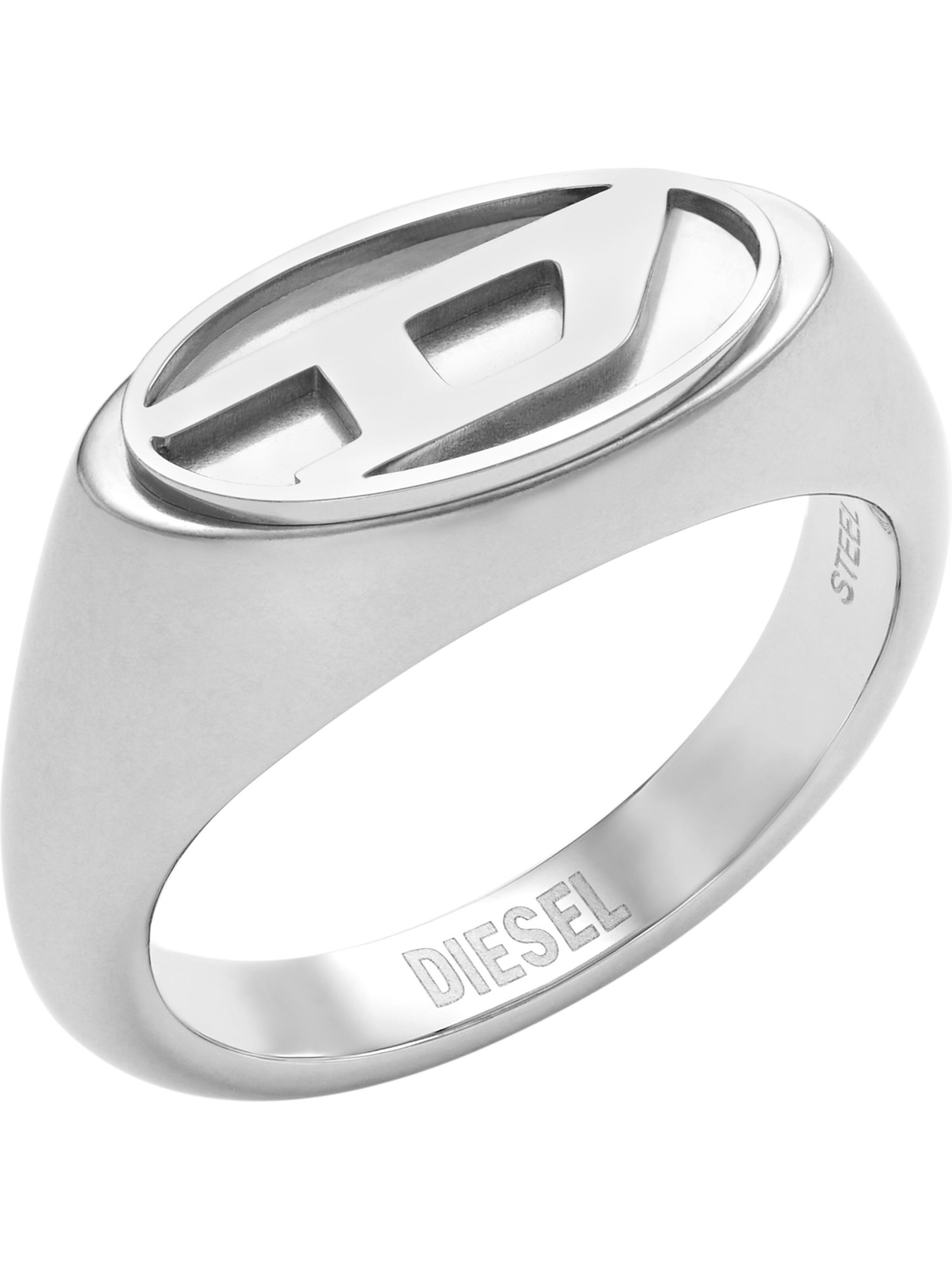DIESEL Ring in Silber: Vorderseite
