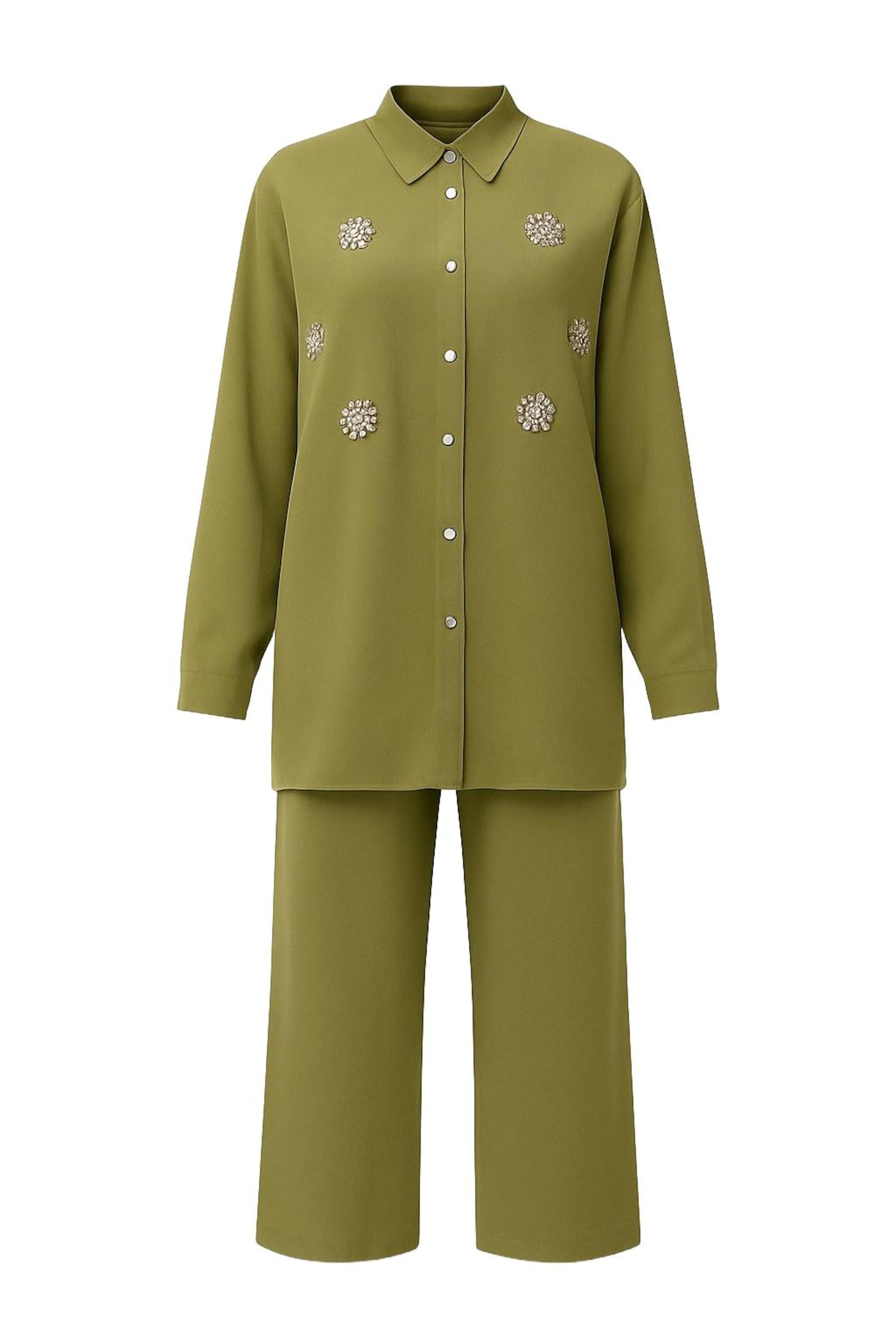 MODAMIHRAM Tuniek in Groen: voorkant