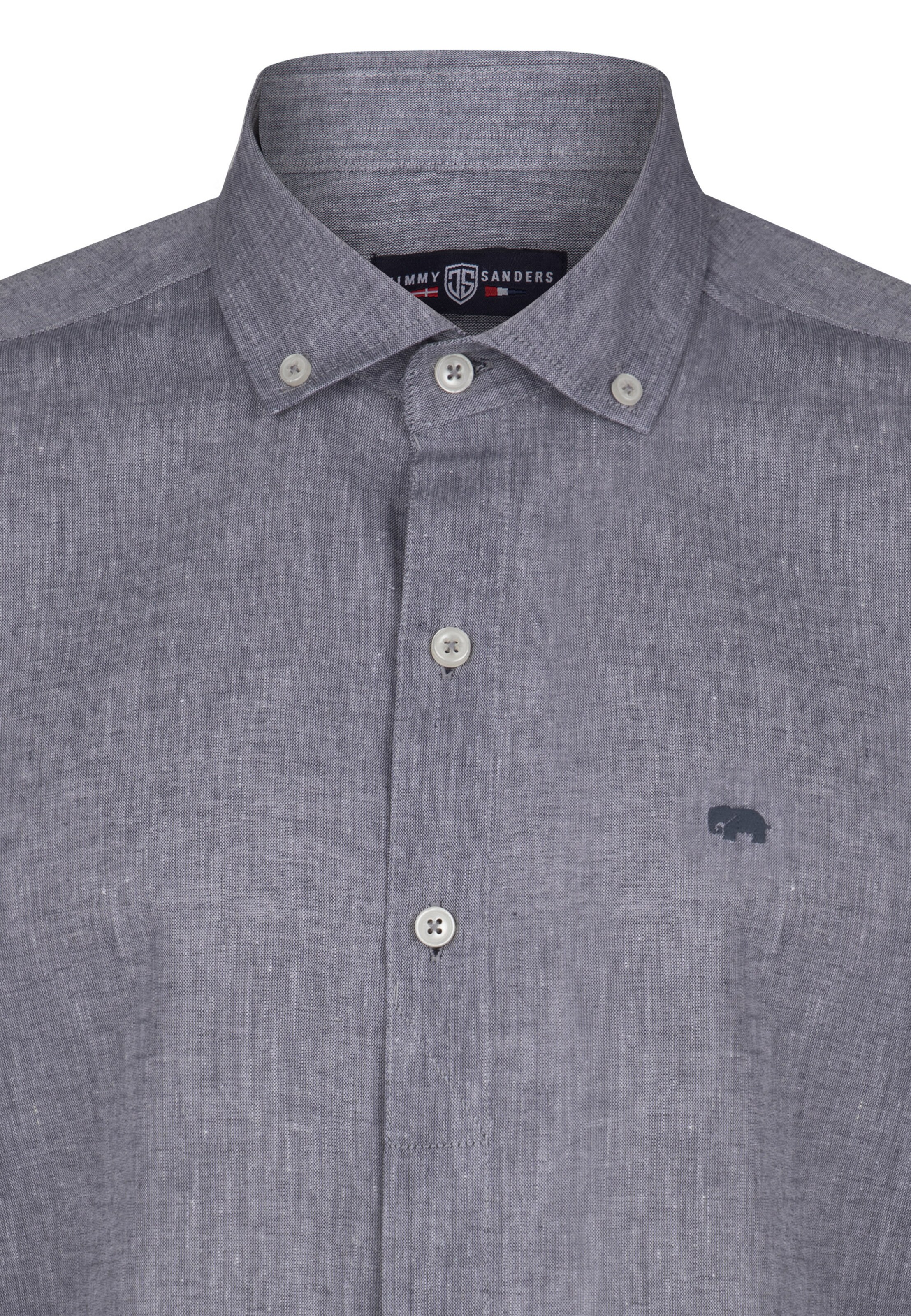 Jimmy Sanders Средняя посадка Рубашка в Синий