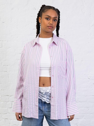 BROKE + SCHÖN Bluse 'Oversize Bluse in Rosa'‌‌‌‌‌‌‌‌‌‌ in Pink: Vorderseite