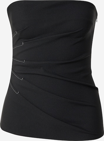 TOPSHOPTop - crna boja: prednji dio