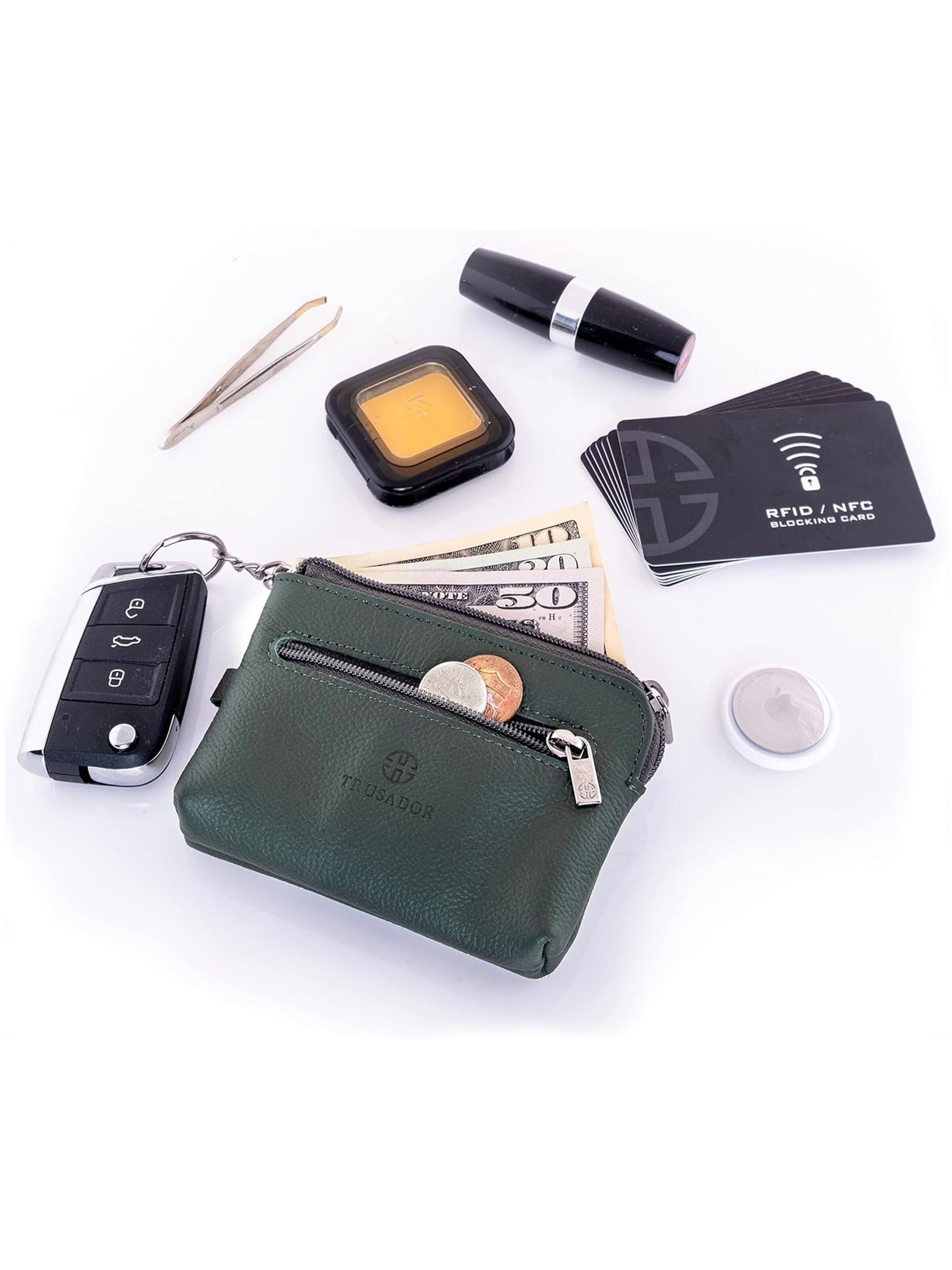 Trusador Key Ring 'Milano' in Green