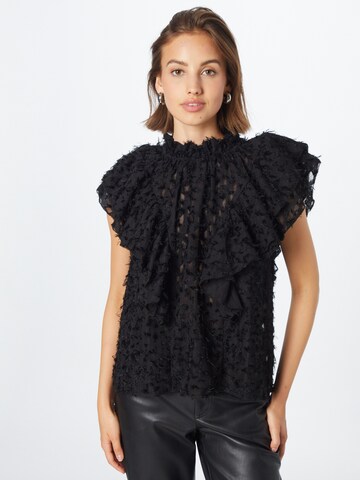 Hofmann Copenhagen Blouse 'Gisela' in Zwart: voorkant