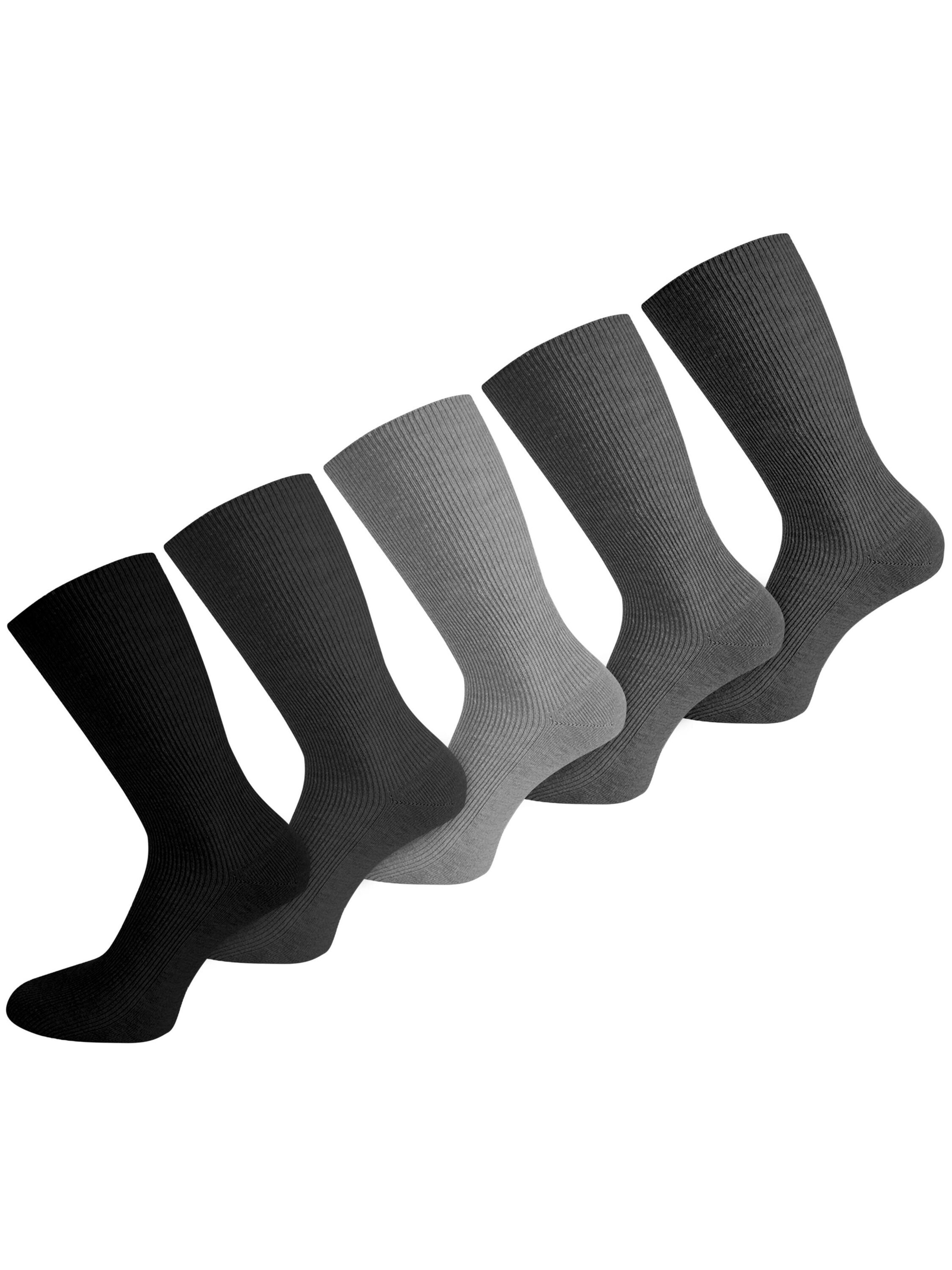 Chaussettes normani en gris : devant