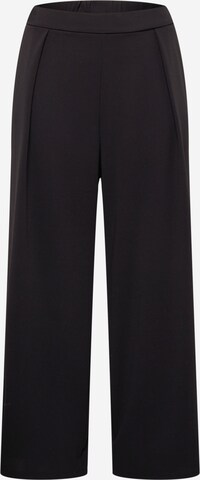 River Island Plus Wide leg Pleat-front trousers in Black: front