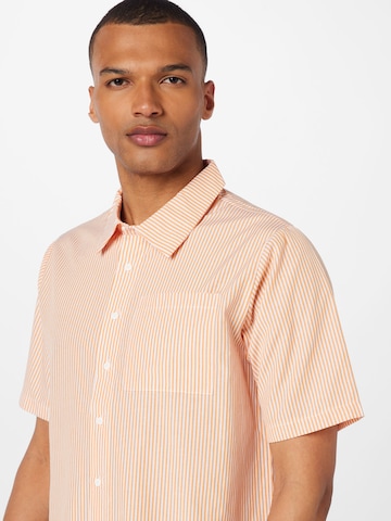 LMTD Regular fit Button Up Shirt 'FALTHE' in Orange