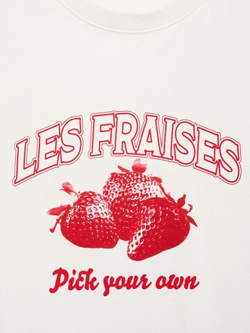 MANGO Shirts ' FRUIT' i hvid