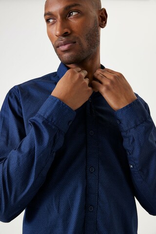 GARCIA Regular Fit Hemd in Blau