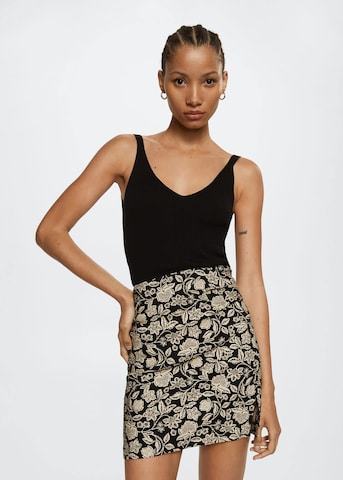 MANGO Skirt 'Minigi2' in Beige: front