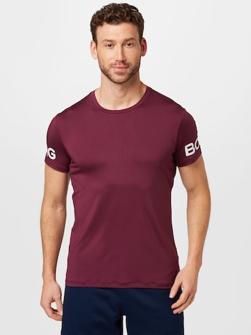 BJÖRN BORG Funkčné tričko - fialová: predná strana