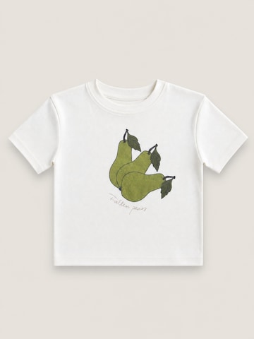LouieLouie Shirt 'Fallen pears'‌‌‌‌‌‌‌‌‌ in Weiß: Vorderseite