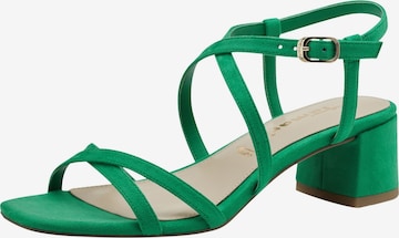 TAMARIS Strap Sandals in Green: front