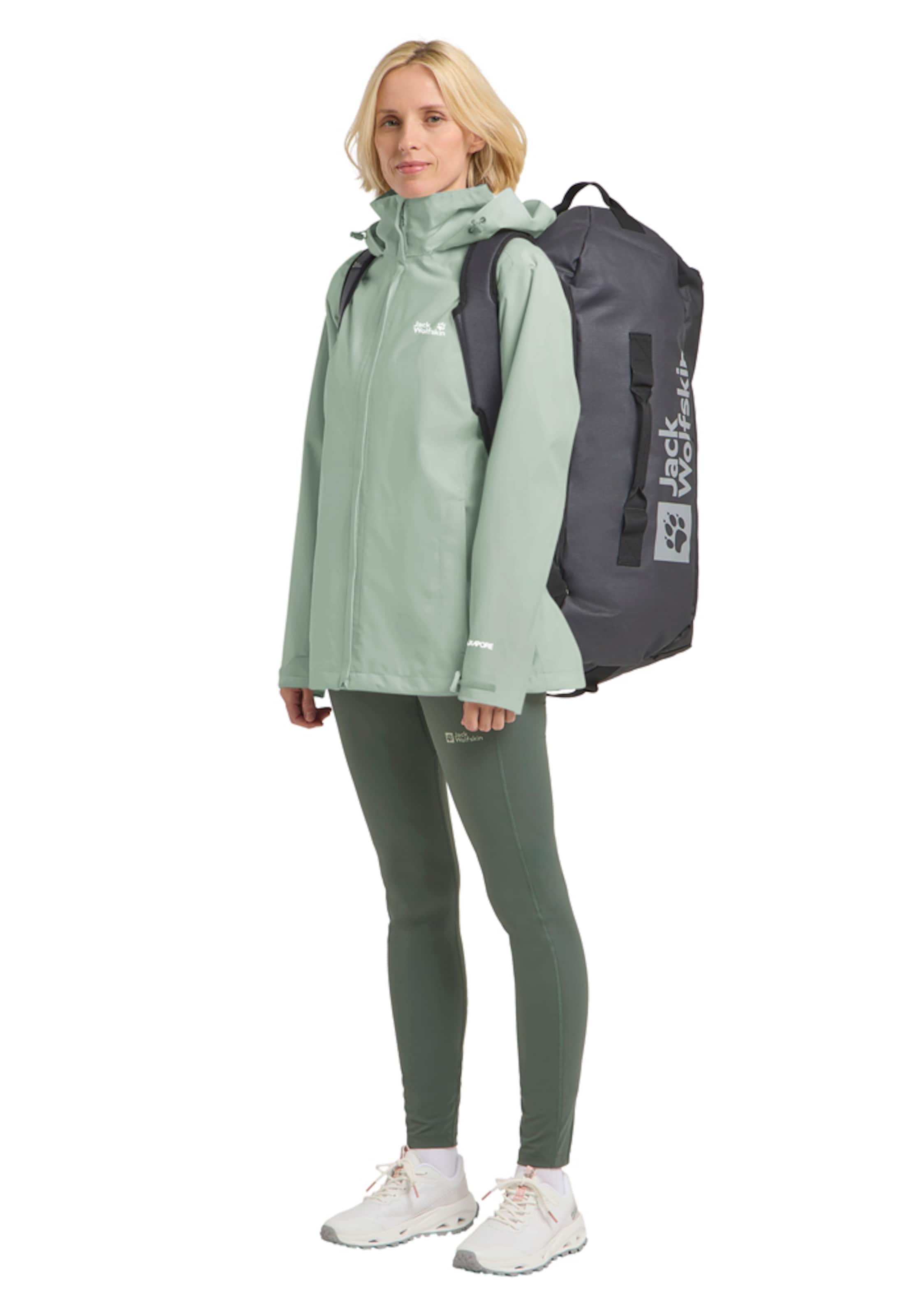 JACK WOLFSKIN Outdoor Jacket in Green