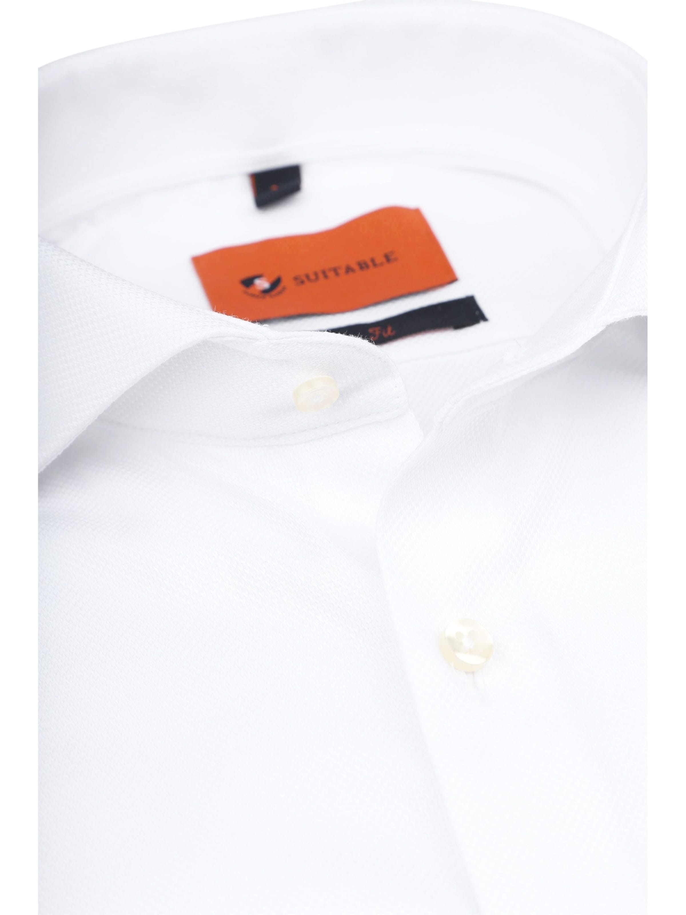 Suitable Slim fit Button Up Shirt in White