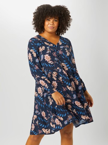 Tom Tailor Women + Kleid in Blau: Vorderseite