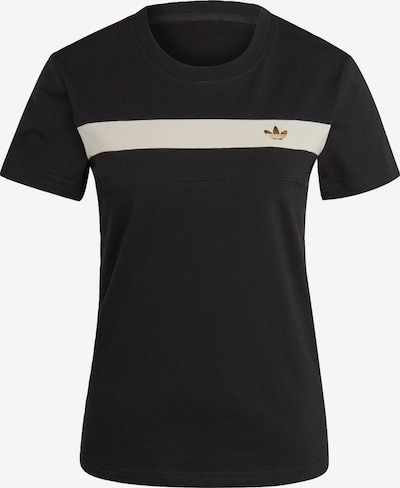 ADIDAS ORIGINALS T-Shirt 'Ski Chic' in creme / gold / schwarz, Produktansicht