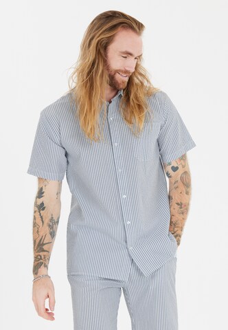 Cruz Regular fit Button Up Shirt 'Damien' in Blue: front