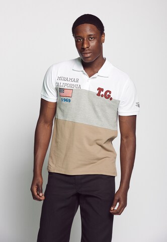 TOP GUN Shirt 'TG20201019' in Beige: voorkant