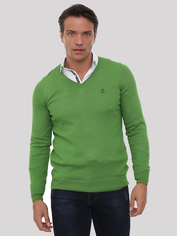 Sir Raymond Tailor Sweater 'Erky' in Green: front