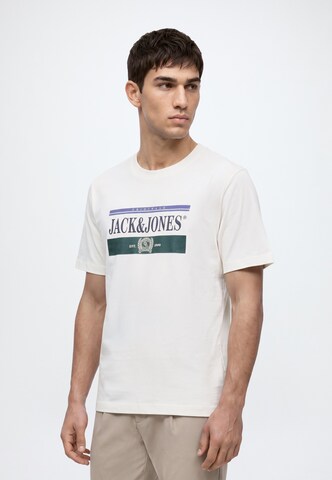 JACK & JONES Majica 'JORFREDERIKSBERG' | bela barva