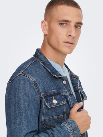 Veste mi-saison 'Duke' Only & Sons en bleu