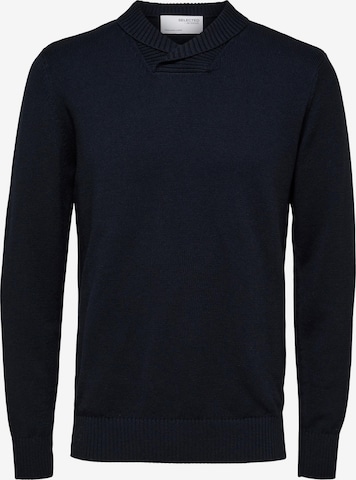 Pull-over 'Hans' SELECTED HOMME en bleu : devant