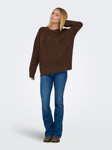 ONLY Pullover 'AZU' in Braun