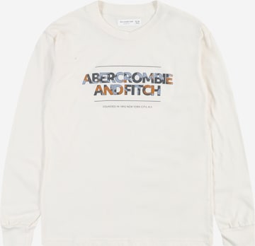 T-Shirt Abercrombie & Fitch en blanc : devant