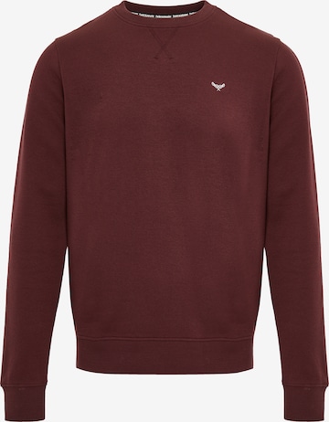 Threadbare Sweatshirt 'Satsuma' in Red: front